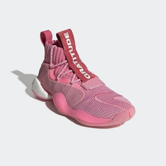 Pharrell Williams x adidas Originals Crazy BYW X Basketball Shoes in Pink EG7723 - Picture 15 of 16
